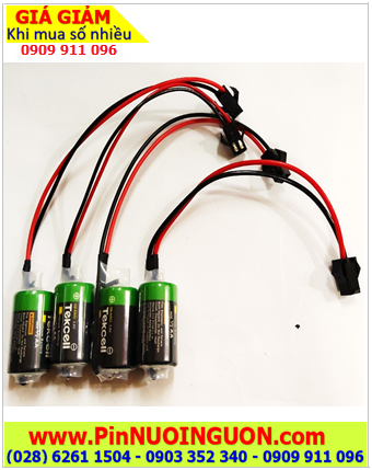 Tekcell SB-AA02 (Zắc SM-2P); Pin nuôi nguồn Tekcell SB-AA02 lithium 3.6v 1/2AA 1200mAh chính hãng, X.xứ Hàn Quốc